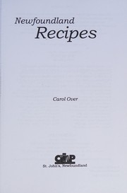 Cover of Newfoundland Recipes by Carol Over