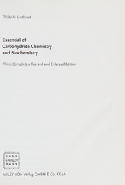 Front cover of Essential of carbohydrate chemistry and biochemistry by Thisbe K. Lindhorst