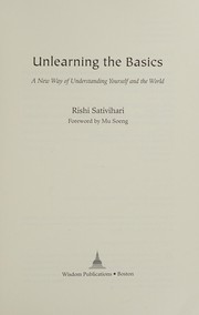 Cover of Unlearning the basics by Rishi Sativihari