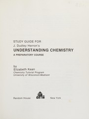 Front cover of Study guide for J. Dudley Herron's Understanding chemistry, a preparatory course by Elizabeth Kean