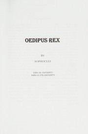 Cover of Oedipus Rex by Sophocles