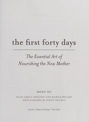 Front cover of The first forty days by Heng Ou