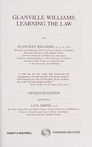 Front cover of Glanville Williams by Glanville Williams