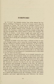 Front cover of A Muslim theologian's response to Christianity by Ibn Taymiyyah