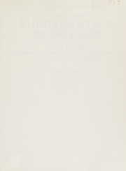 Front cover of Study guide to accompany Halliday, Resnick, fundamentals of physics, third edition [and] third edition extended by Stanley A. Williams