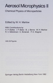 Cover of Aerosol microphysics II by W. H. Marlow
