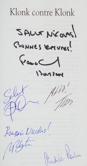 Front cover of Klonk contre Klonk by François Gravel