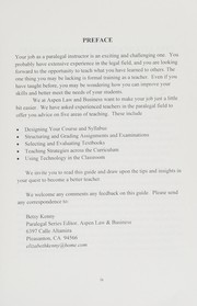 Cover of Teaching guide for paralegal instructors by Unknown