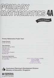 Cover of Primary mathematics by Unknown