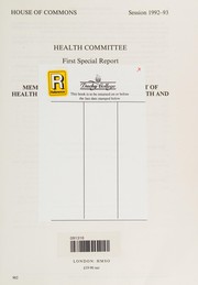 Front cover of Memorandum from the Department of Health on public expenditure on health and personal social services by Great Britain. Parliament. House of Commons. Health Committee.