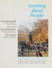 Cover of Learning about people by Lynn Cherryholmes