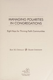Cover of Managing polarities in congregations by Roy M. Oswald