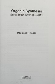 Front cover of Organic Synthesis by Douglass F. Taber
