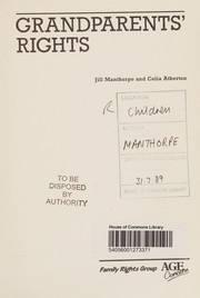Front cover of Grandparents' rights by Jill Manthorpe