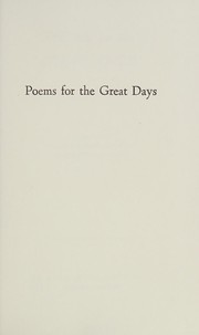 Front cover of Poems for the Great Days by Thomas Curtis Clark