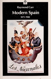 Cover of Modern Spain 1875-1980 by Raymond Carr