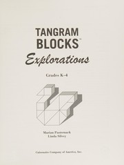 Cover of Tangram blocks explorations by Marian Pasternack