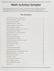 Cover of Math activities sampler by Evan-Moor