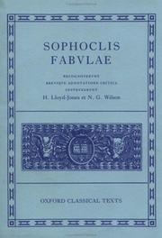 Cover of Sophoclis Fabulae by Sophocles