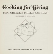 Cover of Cooking for giving by Bert Greene
