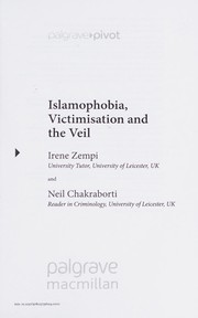Front cover of Islamophobia, victimisation and the veil by Irene Zempi