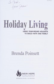 Cover of Holiday living by Brenda Poinsett
