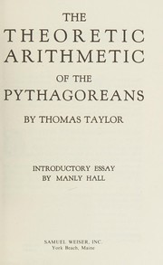 Front cover of The theoretic arithmetic of the Pythagoreans by Taylor, Thomas