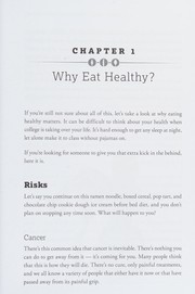 Front cover of Healthy cooking & nutrition for college students by Rebekah Sack