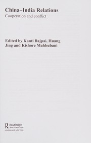 Front cover of China-India Cooperation by Kanti Bajpai