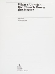Front cover of What's up with the church down the street? by Thea Nyhoff Leunk