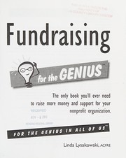 Front cover of Fundraising for the GENIUS by Linda Lysakowski