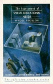 Front cover of The assessment of special educational needs by David Galloway