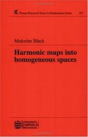 Cover of Harmonic maps into homogeneous spaces by Black, Malcolm.
