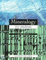 Front cover of Mineralogy for students by M. H. Battey