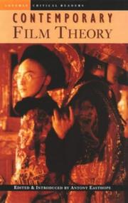 Front cover of Contemporary film theory by Antony Easthope