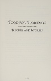 Front cover of Food for Floridays by Fla.) WQCS (Radio station : Fort Pierce