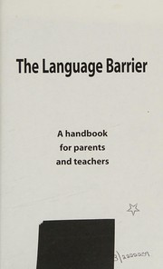 Cover of The language barrier by Helen King