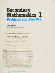 Cover of Secondary Mathematics by Ian Moir