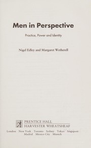 Cover of Men in perspective by Nigel Edley