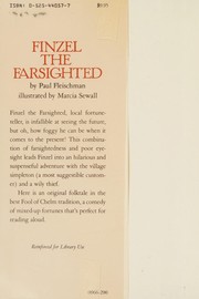 Cover of Finzel the farsighted by Paul Fleischman