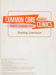 Cover of Common core clinics by LLC Triumph Learning