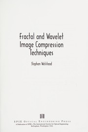 Cover of Fractal and wavelet image compression techniques by Stephen T. Welstead