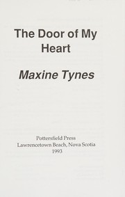 Front cover of The door of my heart by Maxine Tynes