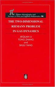 Front cover of The two-dimensional Riemann problem in gas dynamics by Jiequan Li