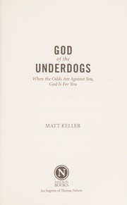 Front cover of God of the Underdogs by Matt Keller