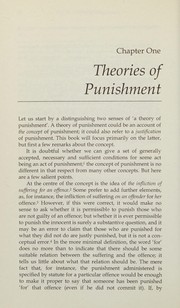 Cover of Philosophy of Punishment by Anthony Ellis
