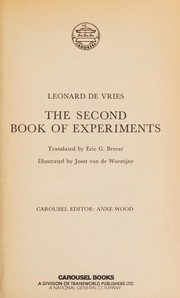 Front cover of The second book of experiments by Leonard de Vries