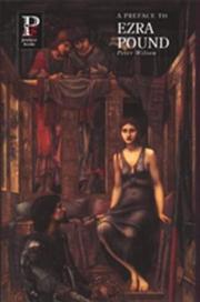 Cover of A Preface to Ezra Pound by Peter Wilson