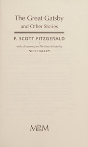 Cover of The great Gatsby and other stories by F. Scott Fitzgerald
