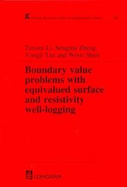 Cover of Boundary valve problems with equivalued surface and resistivity well-logging by Daqian Li